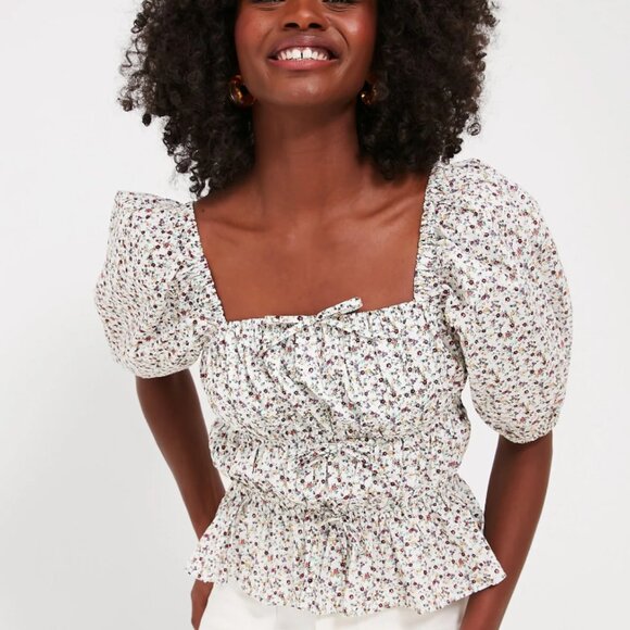 HYACINTH HOUSE Tops - HYACINTH HOUSE  Floral Payton Blouse